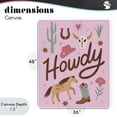 thumbnail image 4 of Stupell Industries Eclectic Western Boho Girl Howdy Canvas Art, 36 x 48, by Nina Seven, 4 of 8