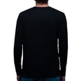 thumbnail image 2 of Playera Manga Larga Para Hombre De Algodón Pima y Tela Spandex Unbranded Co Long Sleeve Crew Neck Black L, 2 of 6