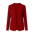 thumbnail image 4 of Vedolay Womens Cardigans Lightweight Casual Lightweight Knit Cardigan Sweaters for Female Red,L, 4 of 5