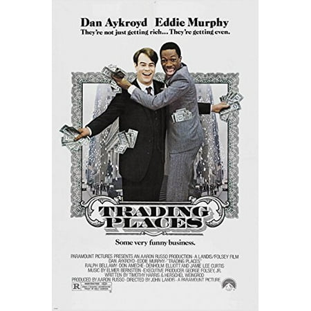 Eddie Murphy Dan Aykroyd Trading Places Classic Movie Poster Nyc 24X36 (Reproduction, Not An