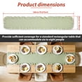 thumbnail image 2 of Tcwhniev Cotton Ruffled Table Runner 13.7x71 Inch, Rustic Farmhouse Decor for Wedding, Birthday Party & Kitchen Table,Green, 2 of 10