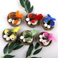 thumbnail image 4 of GadgetVLot 6 Sets Easter Artificial Nest Natural Bird Nest Kit Foam Feather Birds Ornaments Crafts Home Party Decor, 4 of 11