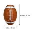 thumbnail image 2 of CIMAXIC Party 3pcs Rugby Pattern Paper Lantern Festival Party Venue Decoration Ceiling Hanging Lantern,12.2"X8.66"X8.66", 2 of 5