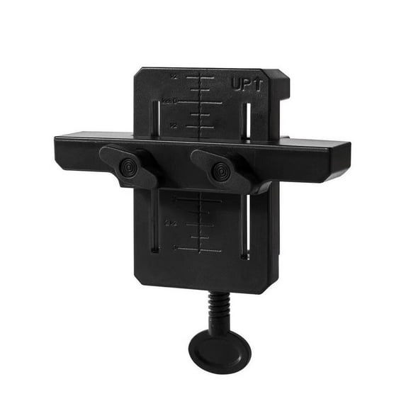 Harpily Adjustable Cabinet Door Installation Positioner Aluminum Alloy Cabinet Hardware Versatile Hardware High Protective Woodworking Tool for Effortless Alignment Cabinet Door One Size Black