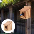 thumbnail image 2 of Miangastore Wooden Bird House Garden Nesting Box Hanging Bird House Bird House for Nesting, 2 of 9