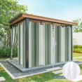 thumbnail image 6 of Dark Green Ombre Stripe Outdoor Curtains for Patio Waterproof,Windproof Privacy Curtains with Weighted Bottom,Farmhouse Simple Striped Outside Drapes for Picnic Garage Backyard Cabana 54"x84" 1 Panel, 6 of 8