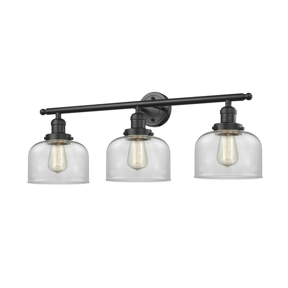 Innovations 3-LT LED Large Bell 32" Bathroom Fixture - Oil Rubbed Bronze - 205-OB-G72-LED