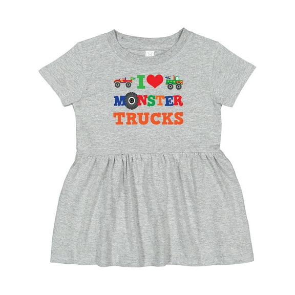 Inktastic I Love Trucks Girls Baby Dress