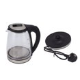 thumbnail image 1 of Electric Kettle 2L 2000W Electric Teapot Hot Water Boiler Glass Coffee Pot with Stainless Steel Rim, 1 of 10