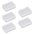 thumbnail image 1 of Contenedor de plástico pequeño multifuncional, Caja de almacenamiento transparente, impermeable para manualidades, joyería, 5 uds., 1 of 12