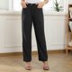thumbnail image 5 of Pleated Pants, Button High Waisted Pants Pocket Stylish  For Women For Shopping Dating ANGGREK Negro M, 5 of 7