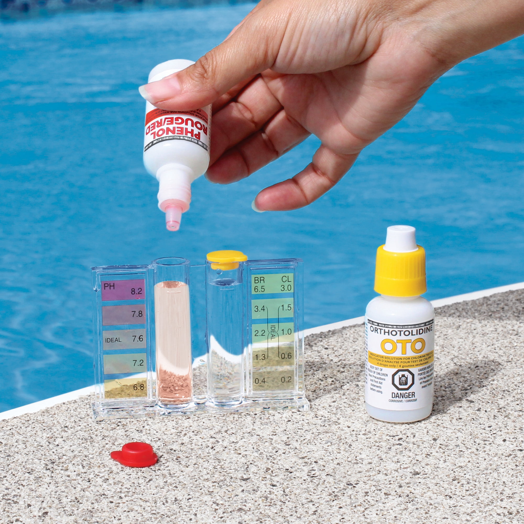 Mainstays 3-Way Pool Test Kit with Child Proof Caps - Count per pack - 1