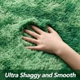 thumbnail image 5 of Softlife Soft Plush Tie Dye Velvet Rugs for Home Decor,Fluffy Carpet for Living Room,Bedroom,6' x 9',Emerald Green, 5 of 7