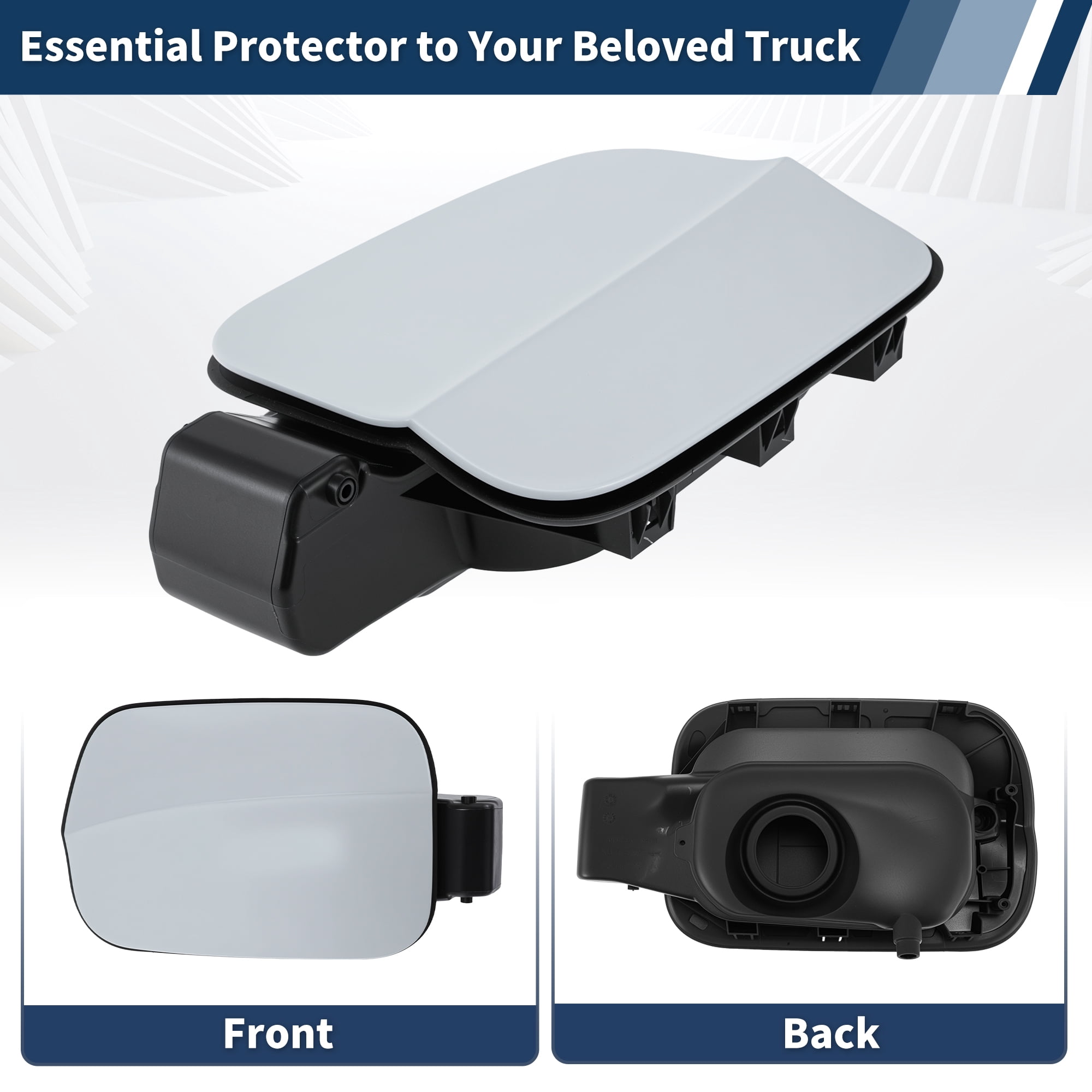 Unique Bargains White Fuel Tank Door Cover Cap 3CN809857 For VW Atlas Teramont