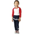 thumbnail image 2 of Hat and Bebeyond Infant Premium Cotton Raglan 3/4 Sleeve T-Shirts Sports Casual Baseball Jersey, 2 of 4