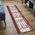 thumbnail image 4 of Lake Rules Runner Rugs 2x6 ft Summer Quant Star Stripes Wood Grain Farmhouse Washable Hallway Rugs Non-Slip Floor Mats Absorbent Carpet Bedside Runners for Bedroom Kitchen Bathroom Laundry Room, 4 of 9