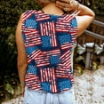 thumbnail image 4 of Edvintorg 4Th Of July Tank Top for Women Fashion Summer Womens Tops And Blouses Casual Round-Neck Sleeveless Vest Strapless Printed Festival Tops, 4 of 6