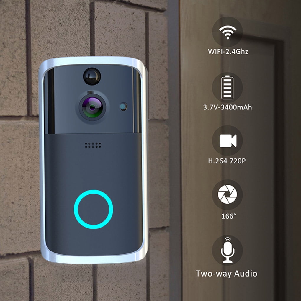 Wireless WiFi Video Doorbell Motion Detector TwoWay Audio Night Vision