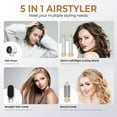 thumbnail image 4 of Blow Dryer Brush 5 in 1, Negative Ion Hair Dryer Brush Set Upgrade Hot Air Brush Air Styler Curling Wrap Air Curler, Curling Iron Hair Styling Tools As A Gift for Straight/Curl/Drying/Smoothing, 4 of 7