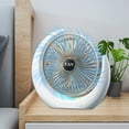 thumbnail image 4 of Dadiaei Battery Operated Fan, Camping Fan Battery Powered, Super Long Lasting, Portable D-Cell Battery Powered Desk Fan USB Charging Desktop Light Fan, 4 of 8