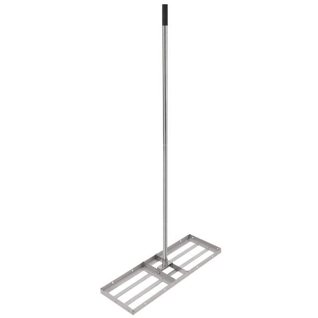 Bingirl Lawn Leveling Rake,30inch Lawn Leveler Tool with Stainless Steel Handle, Heavy Duty Ground Plate Rake for Lawns, Backyard, Garden, Golf Course, Farm, Pasture