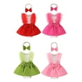 thumbnail image 3 of Suealasg Baby Girl Summer Outfits Sleeveless Pearl Bow Front Romper with Headband Set Newborn Clothes, 3 of 9