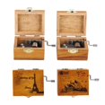 thumbnail image 1 of Caja musical, juego de 2 piezas, caja de música de madera con forma de mano, caja de música de regalo, confiabilidad excepcional, 1 of 12