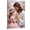 Frame-style, variant on Jesus Child Praying Canvas Wall Art Religious Christian Home Decor Inspirational Oil Painting Style Floral Nursery Kids Room Art Print for Bedroom Living Room