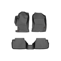 WeatherTech Custom Fit FloorLiners compatible with Subaru Crosstrek, Impreza - 1st & 2nd Row, Black