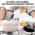thumbnail image 7 of Pofeuu Violets Flowers Print Thickened Mini Silicone Oven Mitts Heat Resistant, Rubber Oven Mitt Gloves, Finger Pinch Grips, Pot Holder, Silicone Potholder, 7 of 7