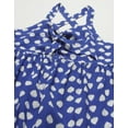 thumbnail image 4 of Moomaya Printed Cinched Waist Viscose Top, Sleeveless Tunic Top, 4 of 8