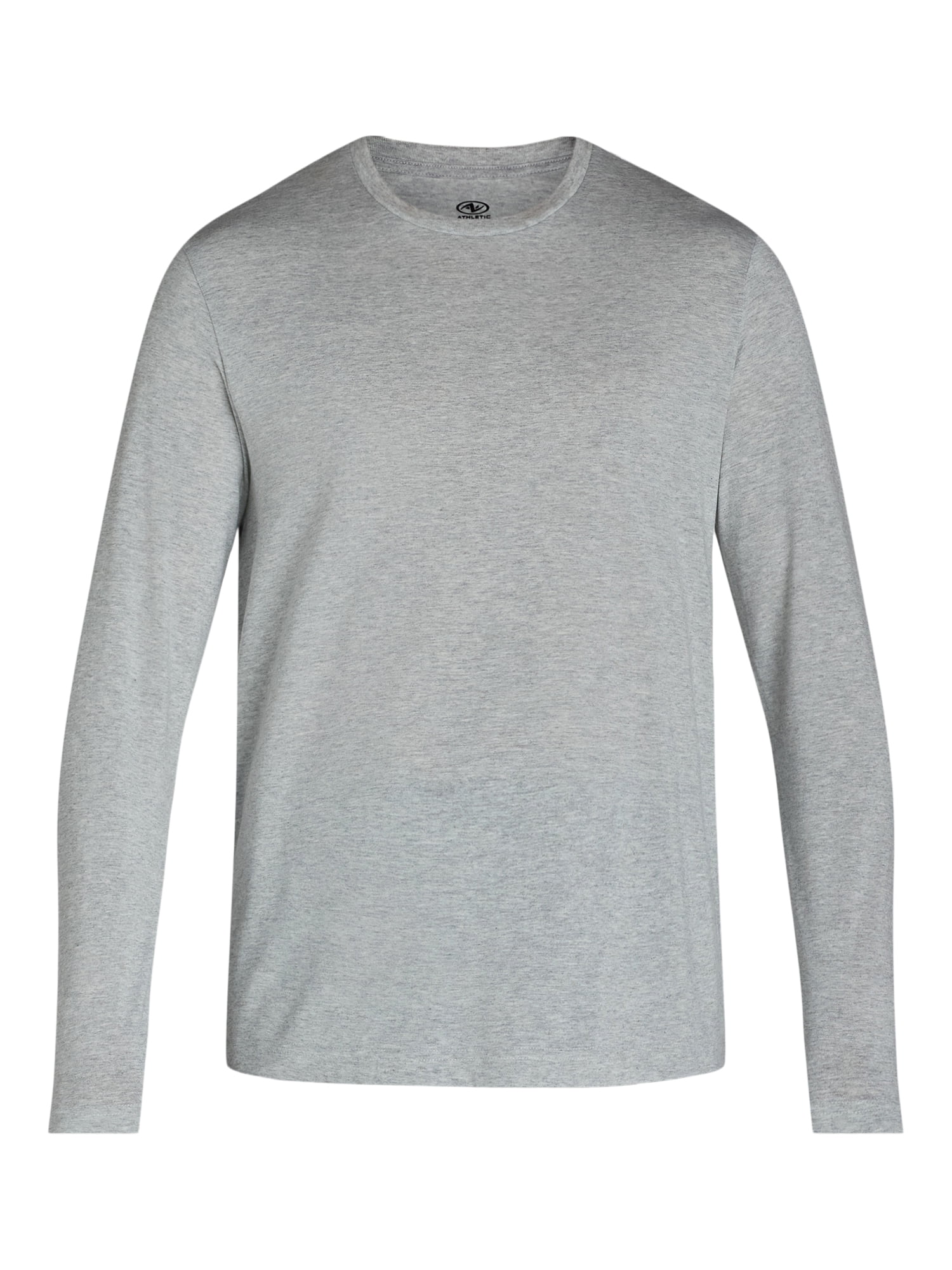 Athletic Works Men's and Big & Tall Men's Tri-Blend Tee with Long Sleeves, Sizes XS-4XLT