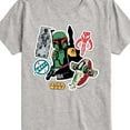 thumbnail image 3 of Star Wars - Boba Fett Stickers - Toddler And Youth Short Sleeve Tee, 3 of 5