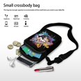 thumbnail image 7 of HELLHERO Sunflower Cats Pattern Women Adjustable Shoulder Strap Polyester Cross Body Purse Adult 4.33x1.97x7.09 Sunflower, 7 of 7