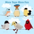 thumbnail image 4 of MorisMos 6 Pcs Bird Stuffed Animals Bulk,6" Soft Bird Plush Toy, 4 of 7