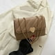 thumbnail image 2 of Textura de moda color sólido tendencia de invierno 2025 moda casual este año popular línea de bordado hombro bandolera pequeño cuadrado bolso, 2 of 5