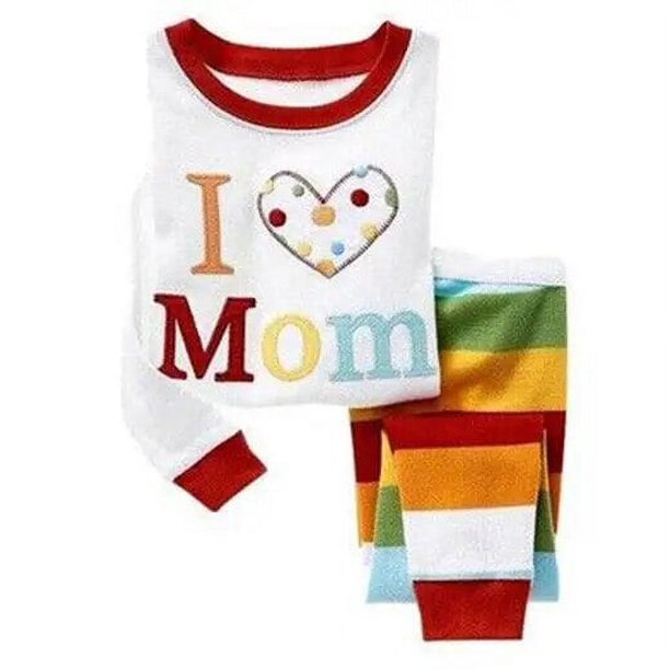 Los más nuevos pijamas para niños, 2 unids/set, pijamas para bebés, traje de otoño, ropa de dormir para niñas, camisetas de manga larga + pantalones