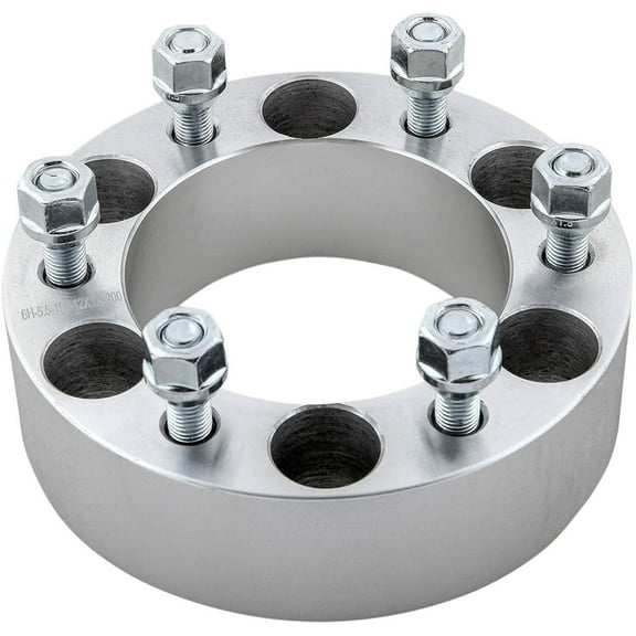 6x5.5 to 6x135 Wheel Spacers Adapters 1.5" inch Compatible with Ford Rims Makes Compatible with Chevy GM 14x1.5 Grade 12.9 Studs One Piece