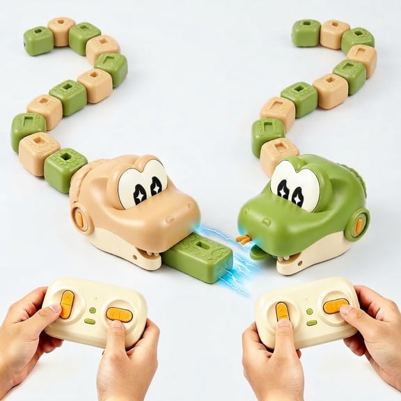 Fun Greedy Snake Game Toy- Super Fun Remote Controlled Snake Battles,Wireless Remote Control | Rechargable | Fun Music Play, Indoor Home Toy Gift Boys Girls