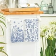 thumbnail image 4 of Blue Antique Herbs Wild Flowers Leaves Spring Kitchen Towels Dish Towels, 18x26 Inch Seasonal Decoration Hand Towels Set of 2, 4 of 6