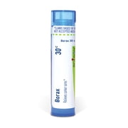 Boiron Borax 30C, Homeopthic Medicine for Canker Sores Relief, 80 Pellets