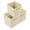 Beige, variant on Unique Bargains Set of 3 Fabric Closet Organizers with Handles Beige 11*11*11in