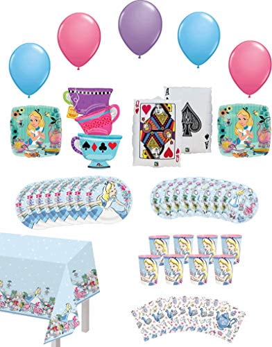 ship today,Alice In Wonderland,Balloons,Theme,Party,Tableware,Birthday,Latex,Bouquet,Birthday Party,Costume,Outfit,Multicolor