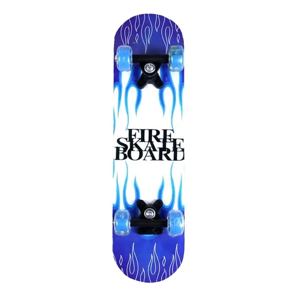 Patineta Con Luz Importacion Llamas Azul