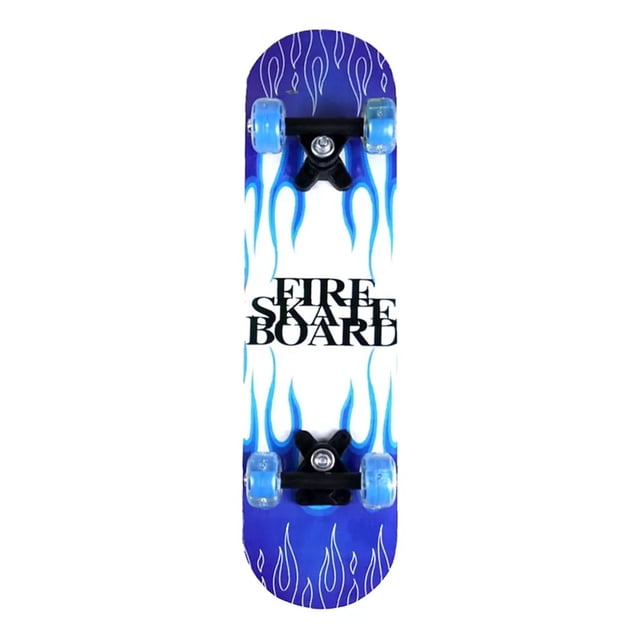 Patineta Con Luz Importacion Llamas Azul