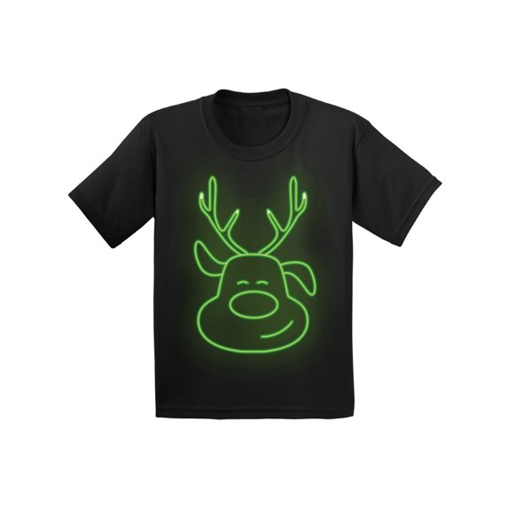 Awkward Styles Ugly Xmas T-Shirt for Boys Girls Neon Christmas Light Toddler Shirt