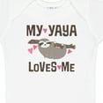 thumbnail image 4 of Inktastic My Yaya Loves Me Sloth Girls Baby Bodysuit, 4 of 5