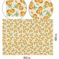 thumbnail image 2 of Orange Tablecloth Summer Tangerine Indoor Outdoor Little Cutie Birthday Party Table Cloth Kitchen Dining Room Table Cover Decoration, 2 of 5