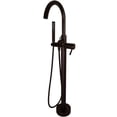 thumbnail image 1 of Westbrass DF02043-12 Free Standing Tub Filler with HS, Oil Rubbed Bronze, 1 of 1