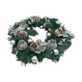 thumbnail image 3 of Corona de Adviento de Navidad de 12 pulgadas con portavelas para vacaciones en Navidad Argén Colco Portavelas de corona, 3 of 7